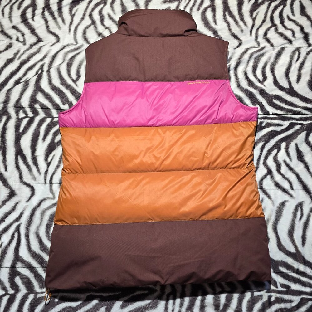 Cotopaxi Solazo 800 Fill Goose Down puffer vest womens XL Chestun Sangria NEW - Picture 4 of 10